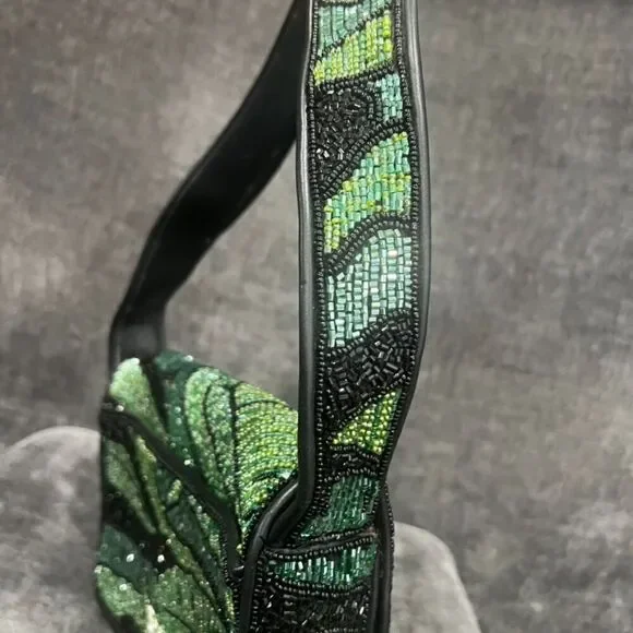 Staud Beaded Tommy Bag Green Palm - Picture 7 of 14